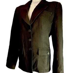 Vintage Emporio Armani Virgin Wool Ladies Blazer Made in Italy